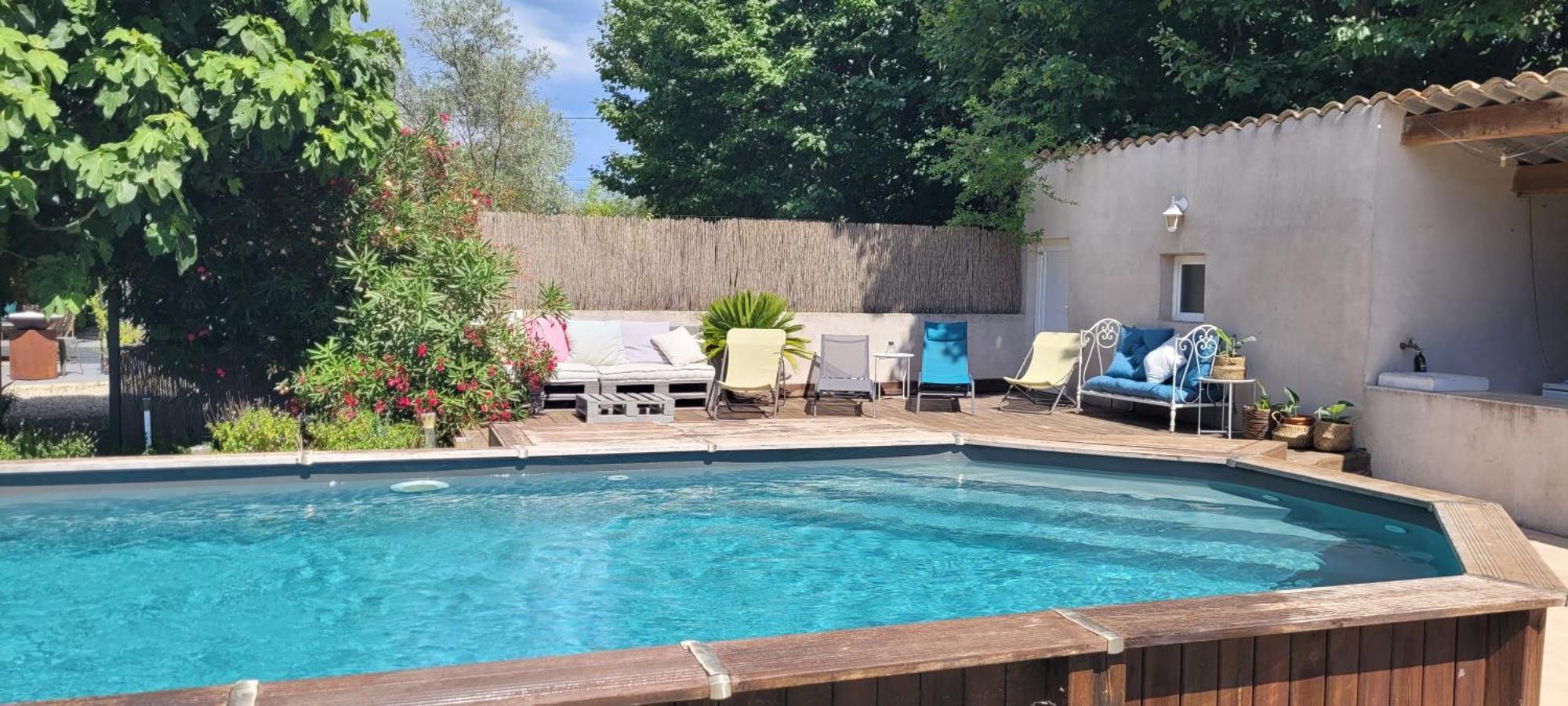 Location Appartement Dans Mas Provencal Monteux Esterno foto